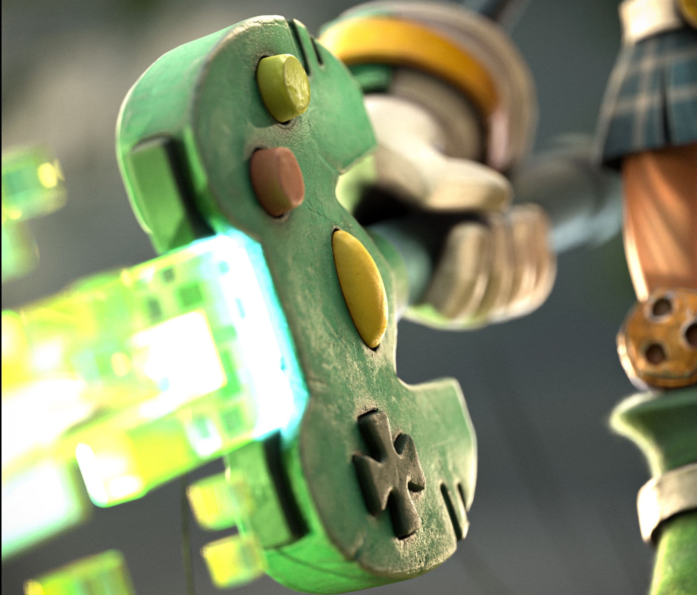adding different camera angle + depth field